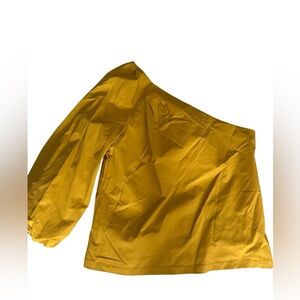 Banana Republic one shoulder structured blouse